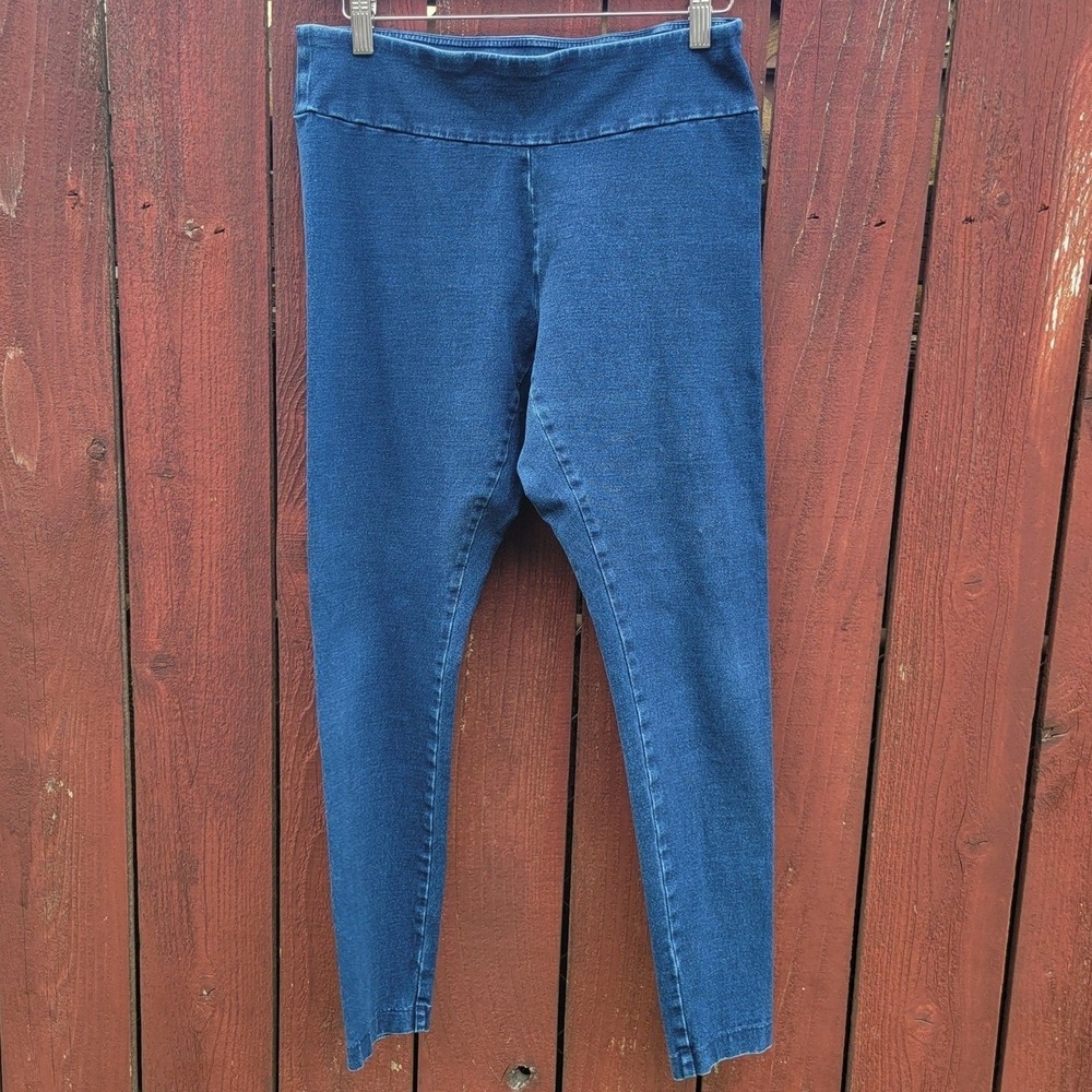 Pure Jill Indigo Ankle Leggings Womens Small Blue Cotton Stretch KPT110401